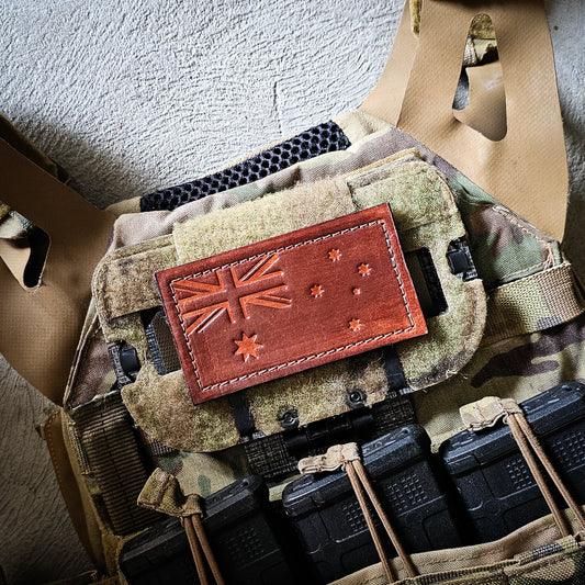 Australian Flag Leather Patch